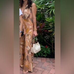 70s-inspired boho floral jumpsuit